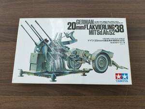 TAMIYA 【未組立品】GERMAN 20㎜　FLAKVIERLING MIT Sd Ah 52 38 ドイツ 1/35 4連装高射機関砲　38型　MM－91