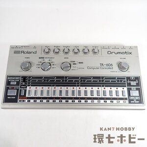 2QN101◆当時物 ローランド TR-606 Dramatix ドラムマシン リズムボックス 簡易音出しOK/音楽機器 送:-/80