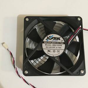 中古 X-FAN RDL1225S 17SP 1700rpm ケースファン ファンガード付き.