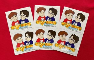 CITEY BOYS／ミンキーヤス・内藤寛 ステッカー 1種3枚セット 番号NO.1313・1314・1315 当時モノ 希少　A12624