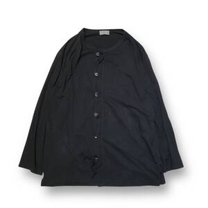 24ss YOHJI YAMAMOTO POUR HOMME Altima Single Jersey Long Sleeve 長袖Tシャツ ブラック 3 ヨウジヤマモトプールオム 店舗受取可