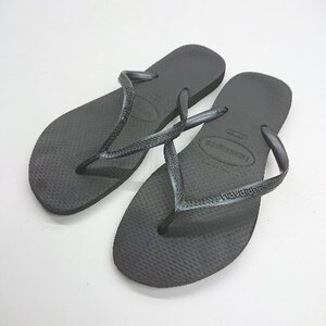 ◇ ⊂ havaianas ハワイアナス ビーチサンダル サイズ37-38 レディース E