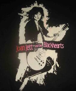 JOAN JETT ＆ THE BLACKHSARTS　ジョーン・ジェット　Tシャツ　黒地に白と赤　M.　L.　2L　3L　の4サイズ有り