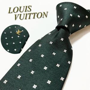 【美品】LOUIS VUITTON ルイヴィトン ネクタイ 総柄 剣先ロゴ ナロータイ ダミエ モノグラム ジャカード エピ タイガ ハイブランド 高級