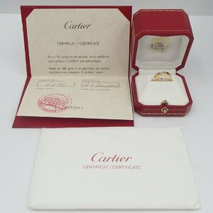 ◎Cartier カルティエ タンクリング リング / K18 750 約5.5g /ダイヤ 指輪 アクセサリー ◎DC