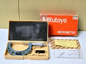 MITUTOYO ミツトヨ 標準外側マイクロメータ　ケース付き マイクロメータ 測定工具