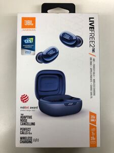 新品未使用 JBL Live Free 2 TWS JBLLIVEFREE2TWSBLU BLUE ハンズフリー Bluetooth WAVE100 USBタイプC ワイヤレスイヤホン Dual Connect