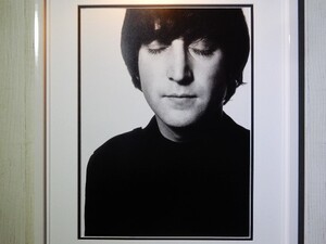 ジョン・レノン/アート ピクチャー額装/John Lennon/1965/Beatles/ビートルズ/ロックアイコン/Framed John Lennon/ロックバー・アート