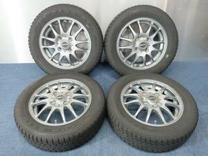 ★8分山★22年製★ IMPERIAL ICE-PLUS S110 155/65R13　社外ホイール 13×4J +42 4H-100 4本セット スタッドレス 軽自動車等　G84