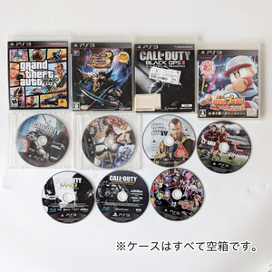 1円スタート 1円〜 1スタ PS3 ソフト 7本セット call of duty grand theft auto Ⅳ 戦国BASARA ウィニングイレブン ※ケースは空です