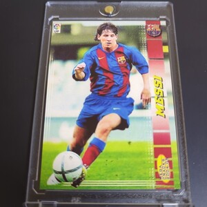 メッシ　ルーキーカード　2004-05 PANINI MEGACRACKS　messi rookie card　サッカー　カード　soccer card　FCバルセロナ