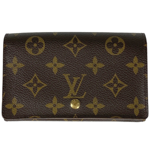 ルイ・ヴィトン Louis Vuitton ポルト モネ ビエ トレゾール 札入れ 小銭入れ モノグラム ブラウン M61730 レディース 【中古】