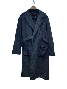 ART COMES FIRST◆17AW/AVEC CES FRERES/タイロッケンコート/M/ウール/GRY/チェック