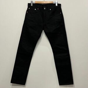 極美品 RRL アメリカ 製 ビンテージ 加工 SLIM SELVEDGE ブラック デニム パンツ W34 L32 ダブルアールエル black ラルフ ralph USA