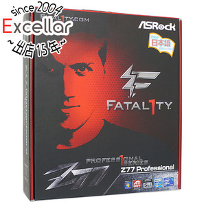 【中古】ASRock製 ATXマザーボード Fatal1ty Z77 Professional 訳あり 元箱あり [管理:1050023581]