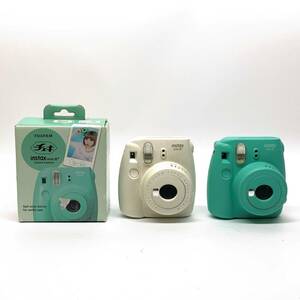 tu105 FUJIFILM 富士フィルム チェキ instax mini8+ インスタントカメラ 3台セット ※中古現状品/難あり