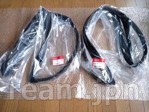 新品 ホンダ純正 EK シビック タイプR ドアランチャンネル 左右 EK2 EK3 EK4 EK9 JDM HONDA CIVIC Type-R Genuine Front Door Run Channel