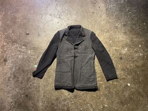 COMME des GARONS HOMME コム デ ギャルソン オム AD2002 リバーシブル 3B ジャケット コットン Riversible Jacket HG-J014 S