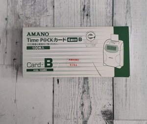 タイムカード タイムパック P@CKカードB 4欄印字 Card-B 100枚入 未使用品