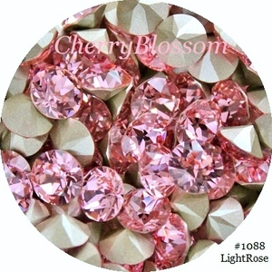 #1088*SS29*10粒*ライトローズ*スワロ*デコ*スワロフスキー*ＳＷＡＲＯＶＳＫＩ*クリスタライズ