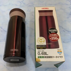 THERMOS サーモス ステンレスボトル 真空断熱ケータイマグ 0.48L（ブラウン）JMZ-480 BW