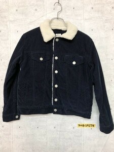 GAP KIDS ギャップ キッズ コーデュロイ 裏ボア ジャケット XL(150) 紺 綿