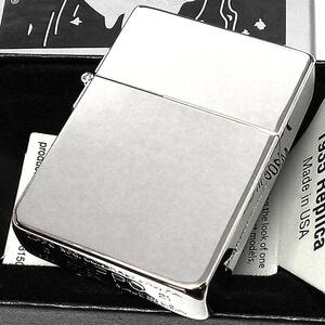 ZIPPO 1935 プラチナプレーティング 超鏡面 かっこいい ジッポライター シルバー 無地 シンプル 角型 メンズ 高級 プレゼント おしゃれ