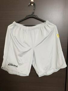 ATHLETA アスレタ　短パン　パンツ　ボトムス　Ｓサイズ　グレー(USED）～サッカー、フットサル、トレーニング、ショーツ、合宿、部活～