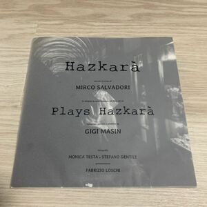 Gigi Masin Plays Hazkar book + CD 限定250 Ambient, Minimal, Contemporary