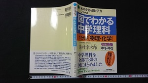 ｖ□　未来を切り開く学力シリーズ 図でわかる中学理科 1分野[物理・化学]改訂新版 中1～中3　湯村幸次郎　文藝春秋　2010年　古書/D05