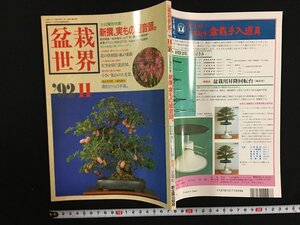 ｗ△　盆栽世界　1992年11月号　［大収穫祭特集　新選、実もの組音頭。］　新企画出版社　古書　/B10