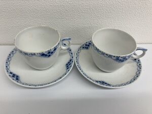 □N210-SG3-934 ROYAL COPENHARGEN ローヤルコペンハーゲン カップ＆ソーサー ２客セット 072 洋食器 茶器