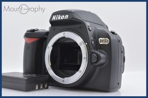 ★極上美品★ ニコン Nikon D60 バッテリー付属 ★完動品★ 同梱可 #mj605