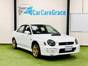 【諸費用コミ】:平成14年 スバル インプレッサWRX 2.0 WRX STI 4WD HDDナビ TV momoステアリ