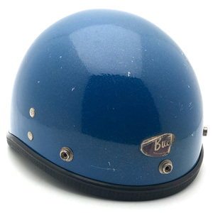 送料無料 BUCO GUARDIAN BLUE METALFLAKE/ブコガーディアン青ビンテージヘルメットハーフヘルメット半へルtravelerbantamprotectordefender