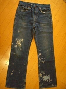 66前期★70s 70年代★517 LEVI’S リーバイス★ヴィンテージ vintage ビンテージ★アメリカ製 usa★フレア ダメージ クラッシュ★ビッグE