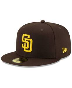 ラスト1 USA正規品 「7.5/8」 新品 Newera ニューエラ 公式 59FIFTY オンフィールド PADRES サンディエゴ パドレス Game 茶 ダルビッシュ