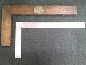 中古 OBISHI KEIKI 大菱計器製作所 スコヤ 500mm 平形直角定規 焼入品？