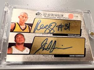 超絶レア直書/100枚限定 Auto Jersey 05 Upper Deck SPG Reggie Miller レジー・ミラー 直筆 サイン Panini Pacers ペイサーズ バスケ HOF