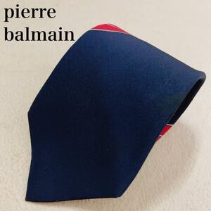 pierre balmain ピエールバルマン ネクタイ シルク100% メンズ オフィス ビジネス 高級感 ゴージャス ブランド paris ワンポイントロゴ L44