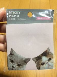 ねこ ネコ 猫 メモ付箋 ふせん フセン 新品②