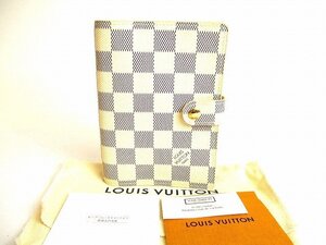 【未使用保管品】 ルイヴィトン LOUIS VUITTON アズール アジェンダ PM 手帳カバー システム手帳 メンズ レディース