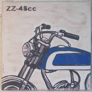 ファブリックパネル Sサイズ12号（600×600mm） moto morini zz 48cc バイク 単車 絵画 装飾品