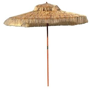 1.8m Thatched Tiki Umbrellas, Straw-like s For Garden/balcony/terrace/courtyard, Sun Protection, UV Protection