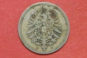 ドイツ　10ペニヒ　1876年 J　21mm　コイン 硬貨