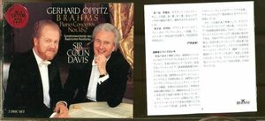 #4214 中古CD ※難あり ブラームス ピアノ協奏曲 第1・2番 ゲルハルト・オピッツ&サー・コリン・デイヴィス 2枚組