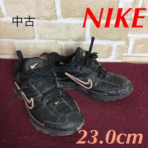 【売り切り!送料無料!】A-358 NIKE!スニーカー!黒!23.0cm!普段履き!ウォーキング!ランニング!トレーニング!スポーツ!中古!