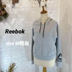 Reebok 【M相当】レディースパーカー/スタンダード　グレー　インナーにも