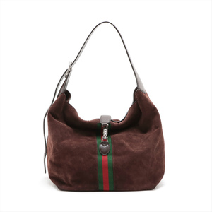 グッチ （GUCCI） ジャッキー1961 スエード ホーボー ワンショルダー ショルダー バッグ 758684 ブラウン（中古）