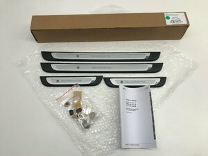 アウディ A3/S3 スポーツバック(8VA/8VF)/セダン(8VS/8VM) 純正品 クアトロ/quattro イルミネーションドアシルプレート スカッフ 4点セット